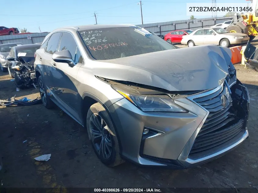 2T2BZMCA4HC113456 2017 Lexus Rx 350