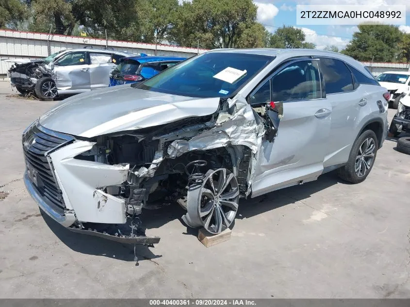 2T2ZZMCA0HC048992 2017 Lexus Rx 350