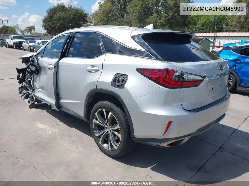 2017 Lexus Rx 350 VIN: 2T2ZZMCA0HC048992 Lot: 40400361