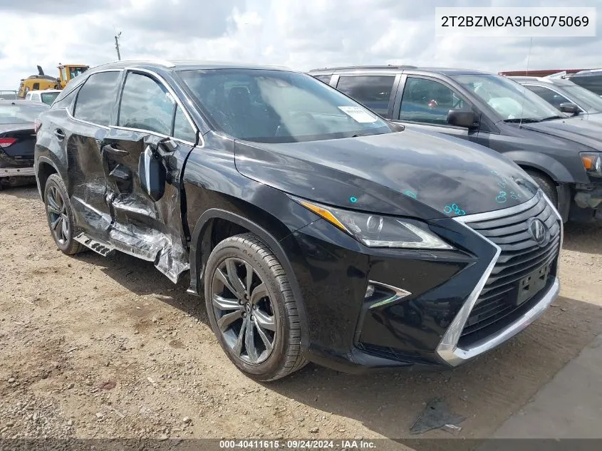 2017 Lexus Rx 350/Base/F Sport VIN: 2T2BZMCA3HC075069 Lot: 40411615