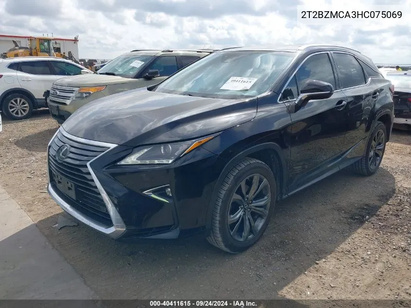 2017 Lexus Rx 350/Base/F Sport VIN: 2T2BZMCA3HC075069 Lot: 40411615