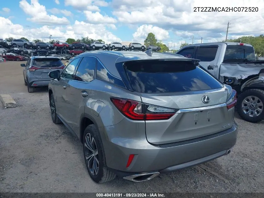 2T2ZZMCA2HC072520 2017 Lexus Rx 350