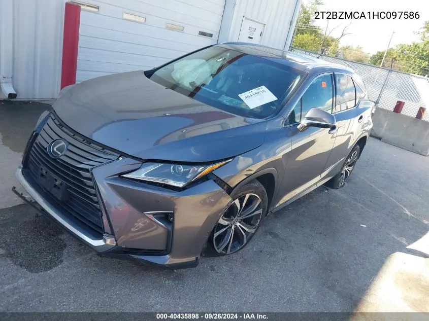 2017 Lexus Rx 350/Base/F Sport VIN: 2T2BZMCA1HC097586 Lot: 40435898