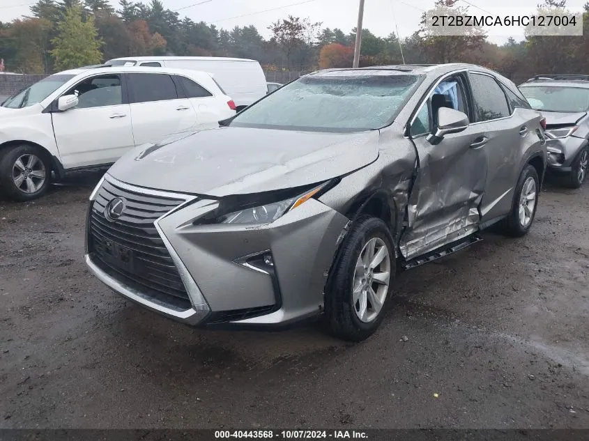 2017 Lexus Rx 350 VIN: 2T2BZMCA6HC127004 Lot: 40443568