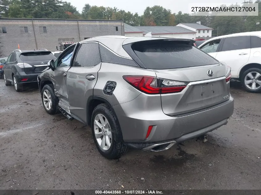 2017 Lexus Rx 350 VIN: 2T2BZMCA6HC127004 Lot: 40443568