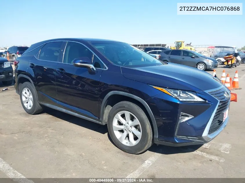 2017 Lexus Rx 350 VIN: 2T2ZZMCA7HC076868 Lot: 40445806