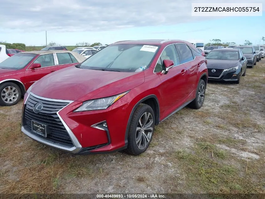 2017 Lexus Rx 350/Base/F Sport VIN: 2T2ZZMCA8HC055754 Lot: 40489893