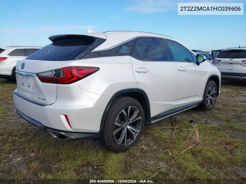 2T2ZZMCA1HC039606 2017 Lexus Rx 350