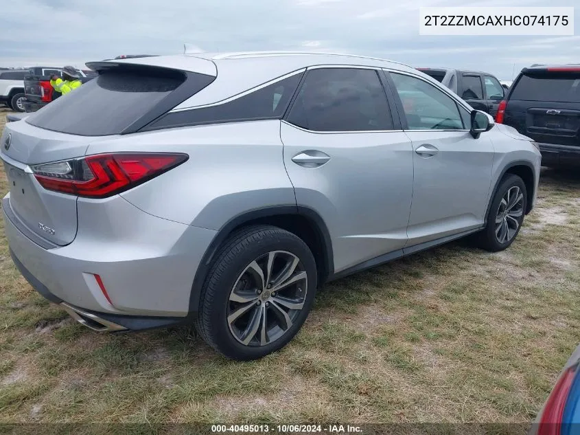 2017 Lexus Rx 350/Base/F Sport VIN: 2T2ZZMCAXHC074175 Lot: 40495013