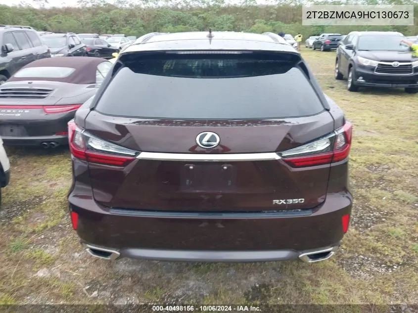 2017 Lexus Rx 350/Base/F Sport VIN: 2T2BZMCA9HC130673 Lot: 40498156