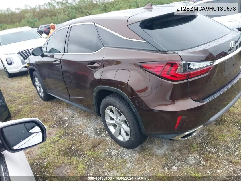 2017 Lexus Rx 350/Base/F Sport VIN: 2T2BZMCA9HC130673 Lot: 40498156