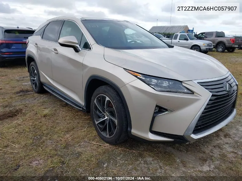 2017 Lexus Rx 350 VIN: 2T2ZZMCA6HC057907 Lot: 40502196