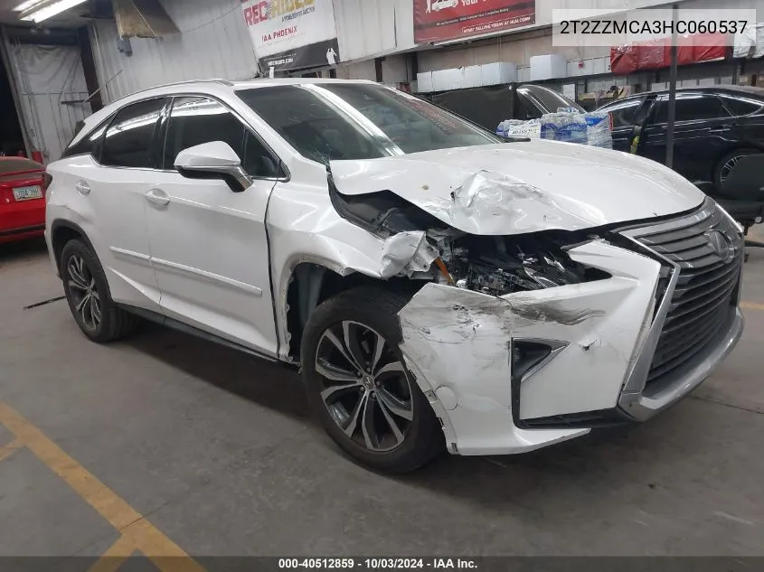 2017 Lexus Rx 350 VIN: 2T2ZZMCA3HC060537 Lot: 40512859