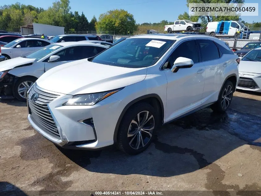 2T2BZMCA7HC060459 2017 Lexus Rx 350