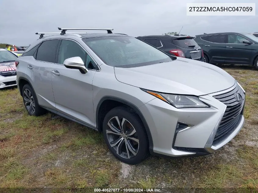 2017 Lexus Rx 350/Base/F Sport VIN: 2T2ZZMCA5HC047059 Lot: 40527077