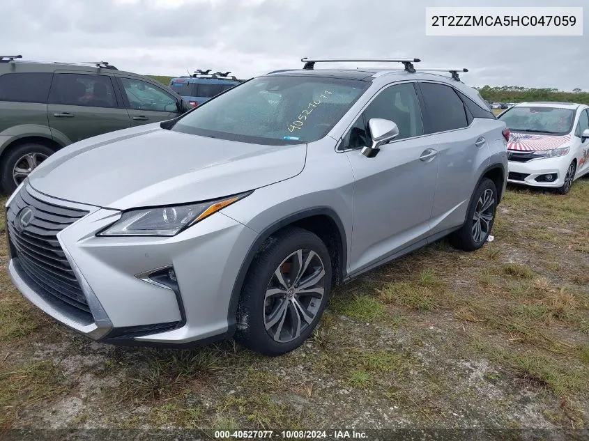 2017 Lexus Rx 350/Base/F Sport VIN: 2T2ZZMCA5HC047059 Lot: 40527077