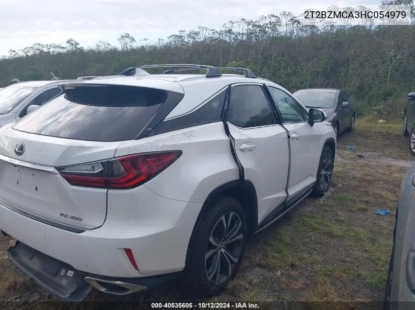 2017 Lexus Rx 350/Base/F Sport VIN: 2T2BZMCA3HC054979 Lot: 40535605