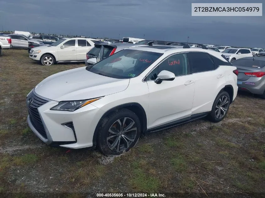 2017 Lexus Rx 350/Base/F Sport VIN: 2T2BZMCA3HC054979 Lot: 40535605