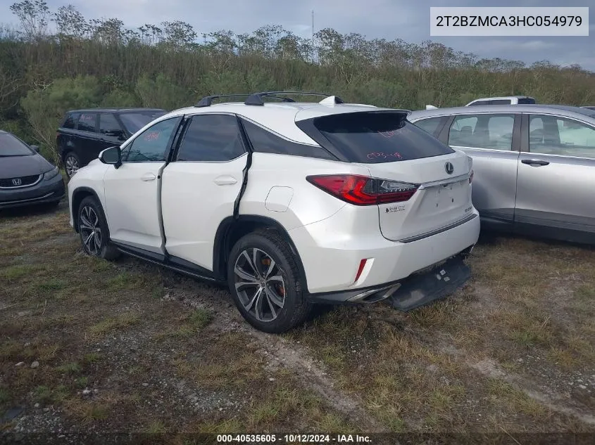 2017 Lexus Rx 350/Base/F Sport VIN: 2T2BZMCA3HC054979 Lot: 40535605