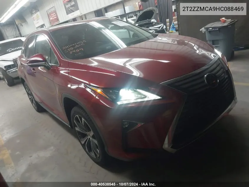 2017 Lexus Rx 350 VIN: 2T2ZZMCA9HC088469 Lot: 40538545