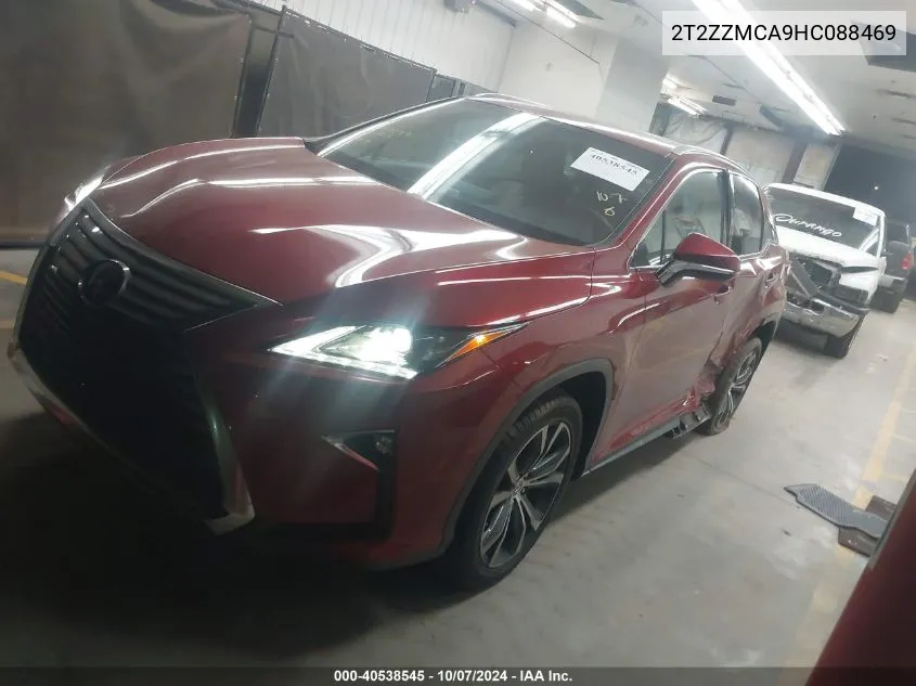 2017 Lexus Rx 350 VIN: 2T2ZZMCA9HC088469 Lot: 40538545