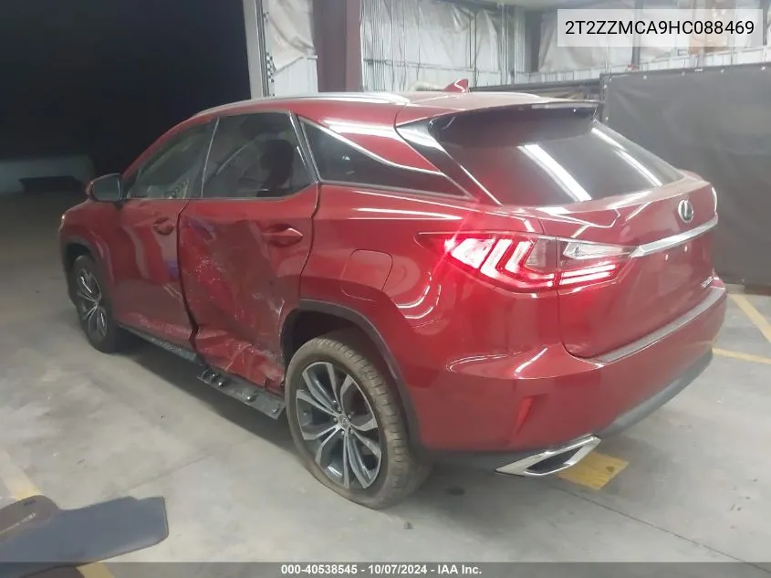 2017 Lexus Rx 350 VIN: 2T2ZZMCA9HC088469 Lot: 40538545