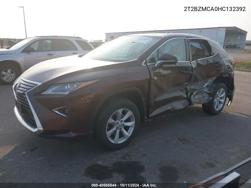 2017 Lexus Rx 350/Base/F Sport VIN: 2T2BZMCA0HC132392 Lot: 40565844