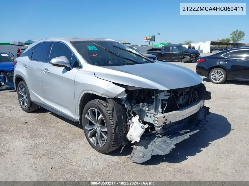 2017 Lexus Rx 350 VIN: 2T2ZZMCA4HC069411 Lot: 40593217