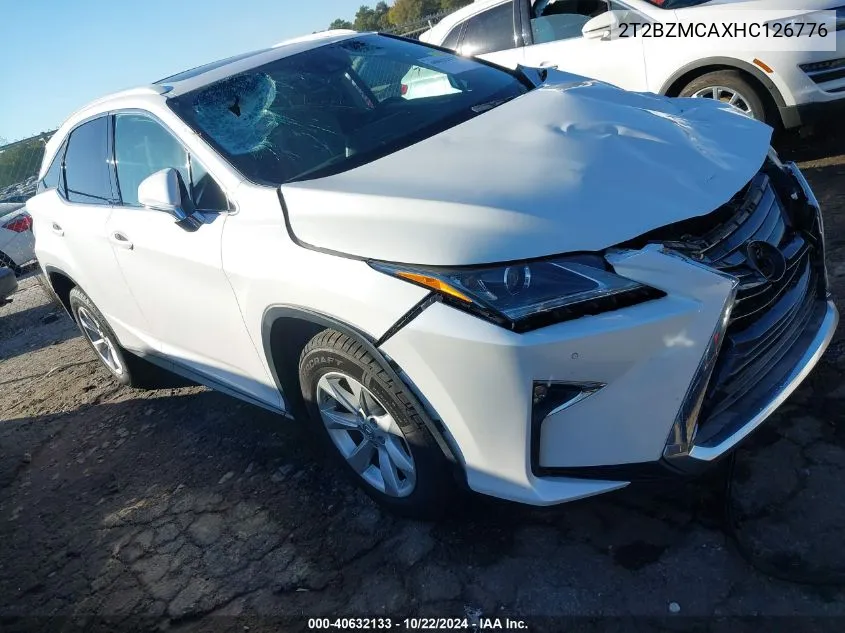 2017 Lexus Rx 350 VIN: 2T2BZMCAXHC126776 Lot: 40632133