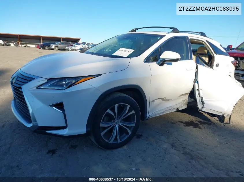 2017 Lexus Rx 350 VIN: 2T2ZZMCA2HC083095 Lot: 40638537