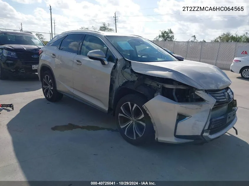 2017 Lexus Rx 350 VIN: 2T2ZZMCA6HC064565 Lot: 40725041