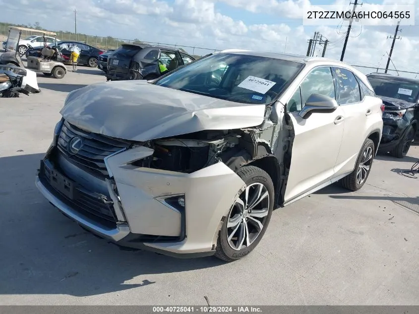 2017 Lexus Rx 350 VIN: 2T2ZZMCA6HC064565 Lot: 40725041