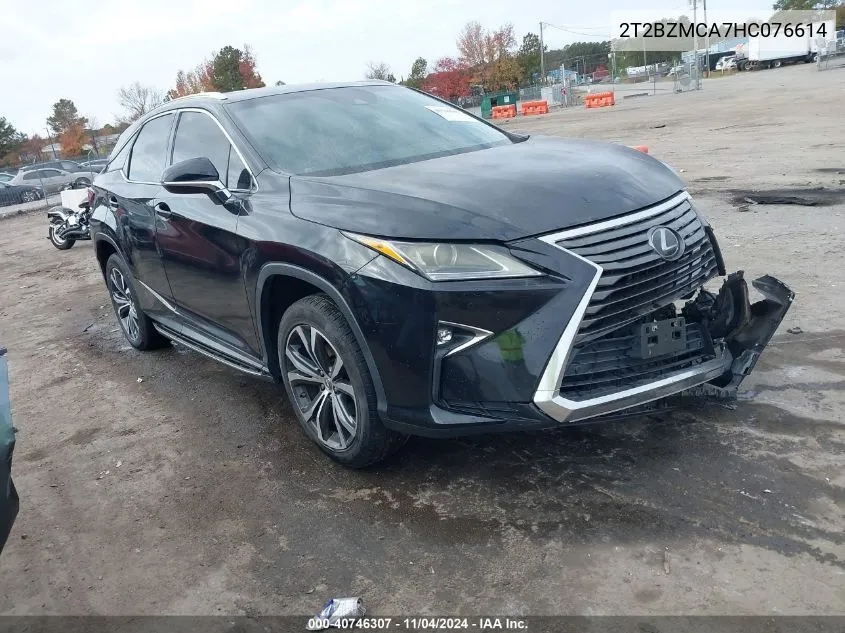 2017 Lexus Rx 350 VIN: 2T2BZMCA7HC076614 Lot: 40746307