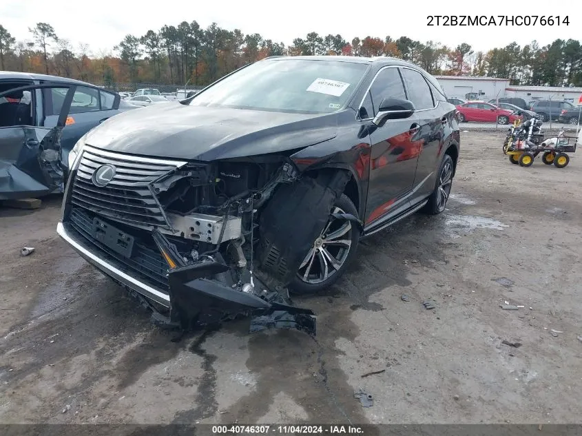 2017 Lexus Rx 350 VIN: 2T2BZMCA7HC076614 Lot: 40746307