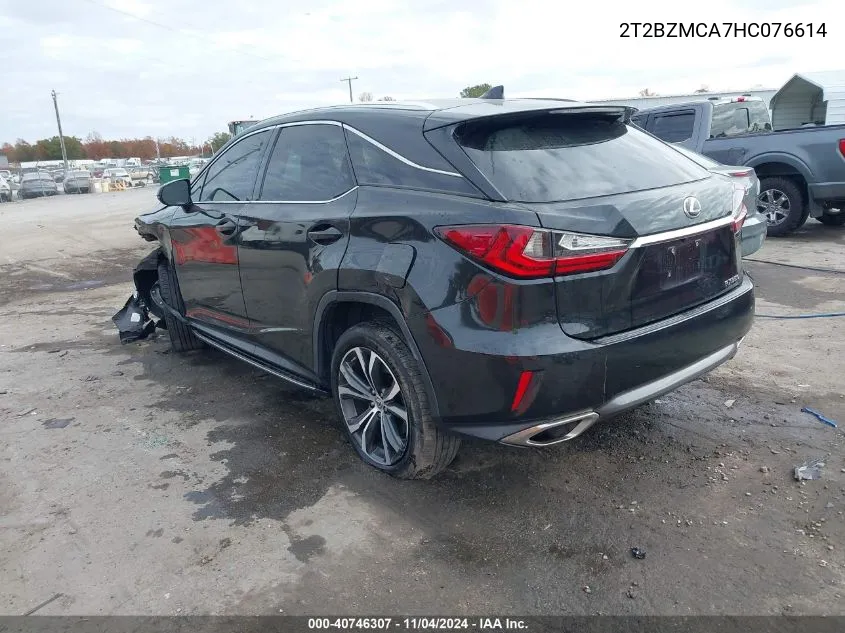 2017 Lexus Rx 350 VIN: 2T2BZMCA7HC076614 Lot: 40746307