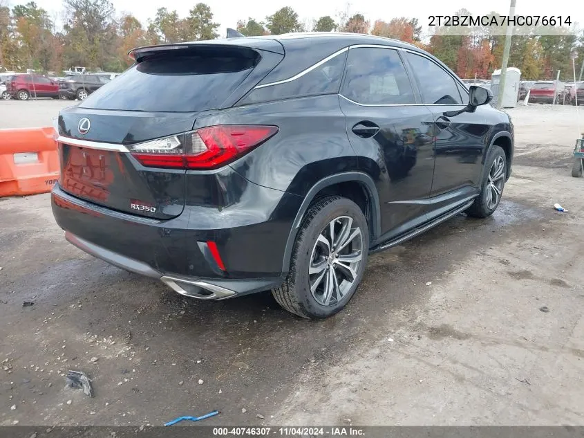 2017 Lexus Rx 350 VIN: 2T2BZMCA7HC076614 Lot: 40746307