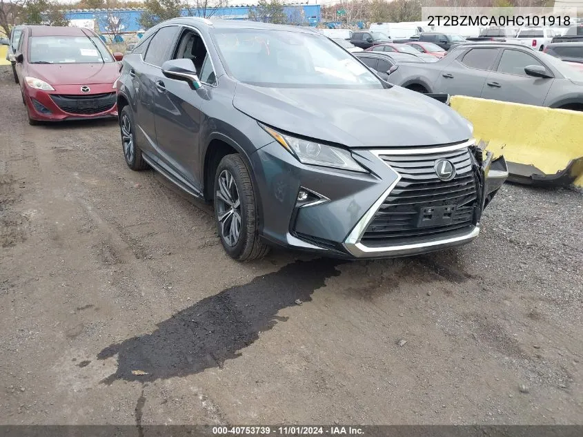 2017 Lexus Rx 350 VIN: 2T2BZMCA0HC101918 Lot: 40753739