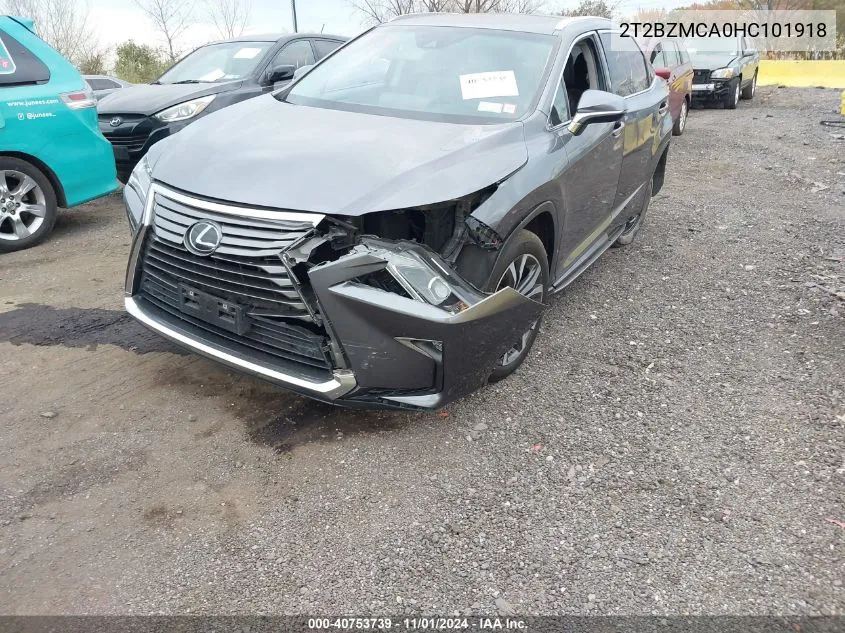 2017 Lexus Rx 350 VIN: 2T2BZMCA0HC101918 Lot: 40753739