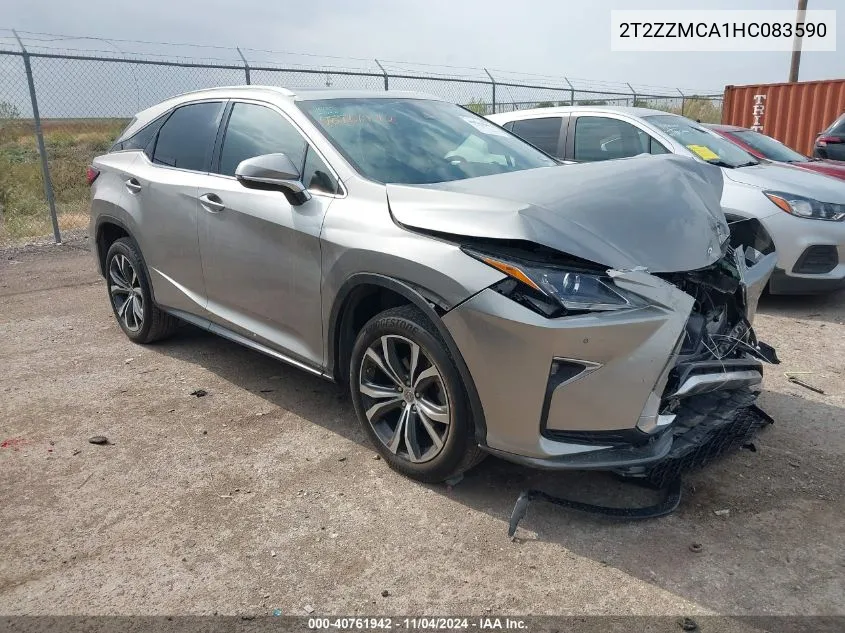 2017 Lexus Rx 350 VIN: 2T2ZZMCA1HC083590 Lot: 40761942