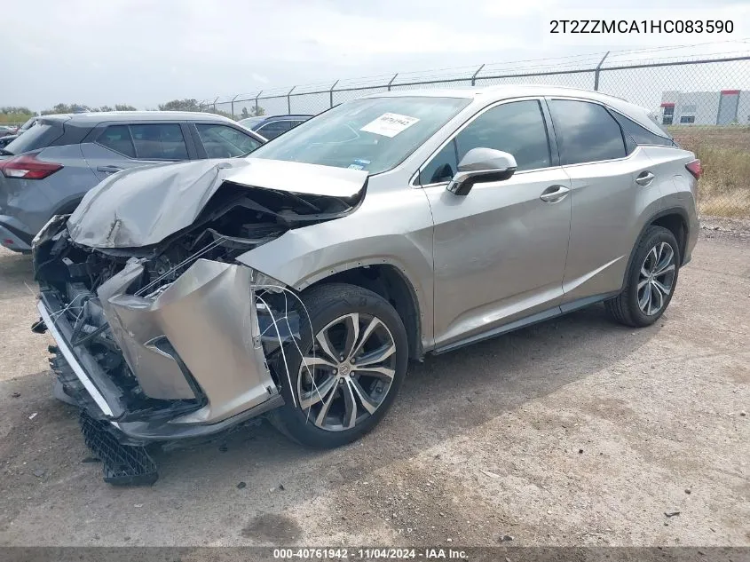 2017 Lexus Rx 350 VIN: 2T2ZZMCA1HC083590 Lot: 40761942