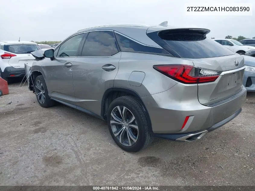 2017 Lexus Rx 350 VIN: 2T2ZZMCA1HC083590 Lot: 40761942