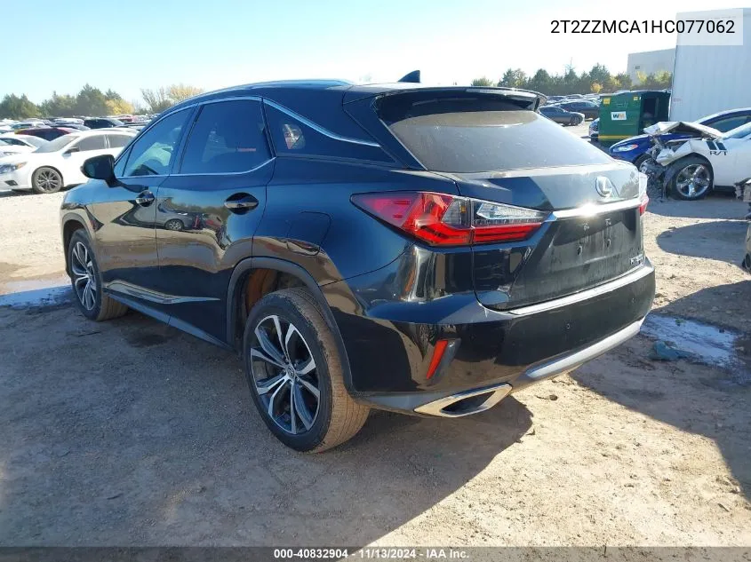 2T2ZZMCA1HC077062 2017 Lexus Rx 350