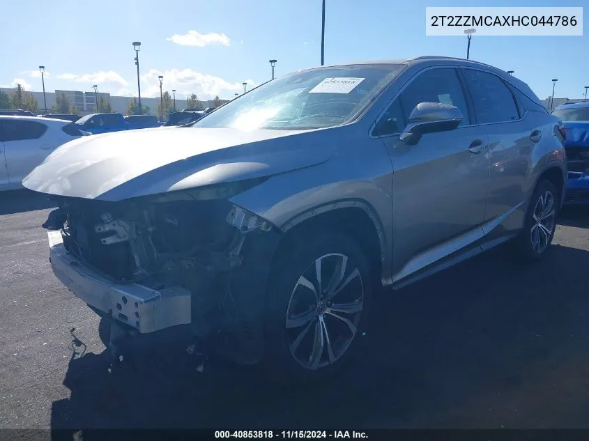 2017 Lexus Rx 350 VIN: 2T2ZZMCAXHC044786 Lot: 40853818