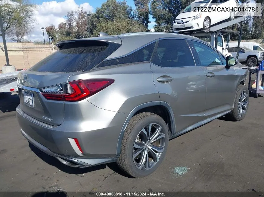 2017 Lexus Rx 350 VIN: 2T2ZZMCAXHC044786 Lot: 40853818