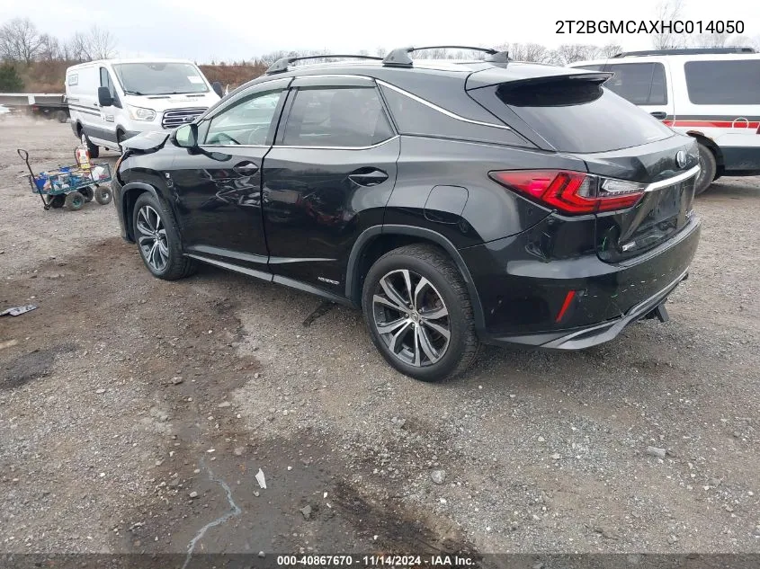 2017 Lexus Rx 450H VIN: 2T2BGMCAXHC014050 Lot: 40867670