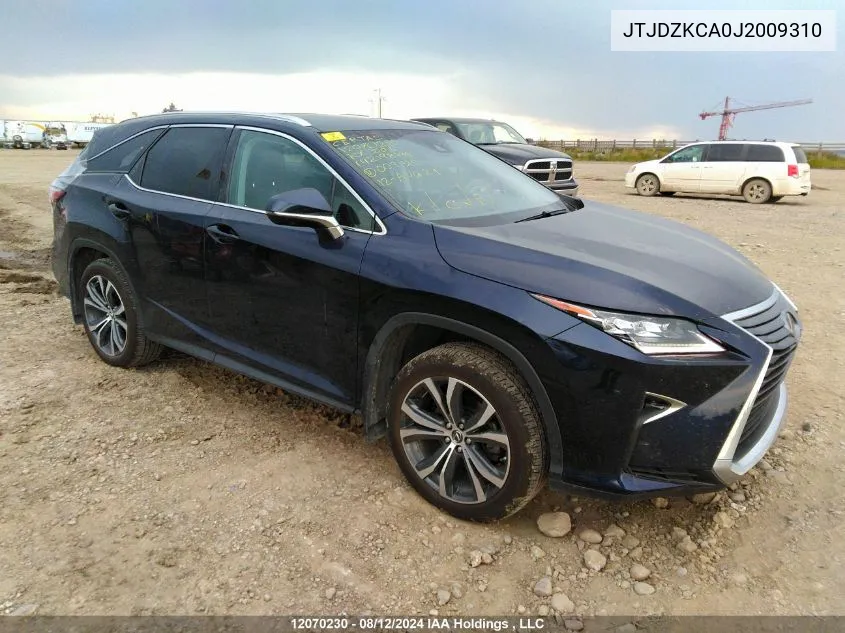 2018 Lexus Rx 350 L VIN: JTJDZKCA0J2009310 Lot: 12070230