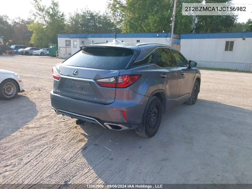 2018 Lexus Rx 350/Base/F Sport VIN: 2T2BZMCA1JC156982 Lot: 12082906