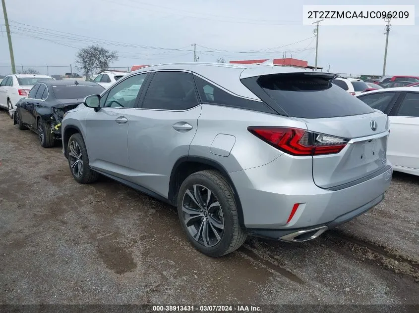 2018 Lexus Rx 350 VIN: 2T2ZZMCA4JC096209 Lot: 38913431