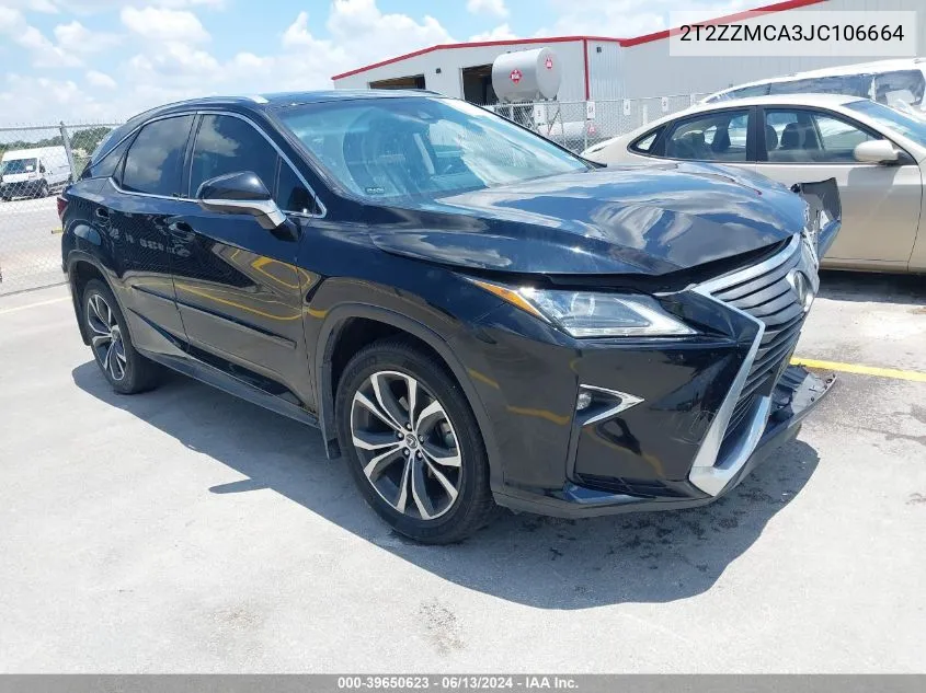 2T2ZZMCA3JC106664 2018 Lexus Rx 350