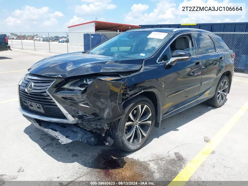 2T2ZZMCA3JC106664 2018 Lexus Rx 350